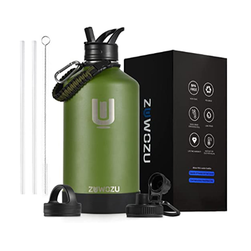 Insulated water jug with carry pouch